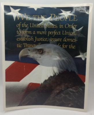 We The People American Eagle Flag Photograph 10x8 inch