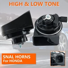12V 125db Pair Loud Twin Tone Snail Horn For Honda Accord CR-V Civic Odyssey 