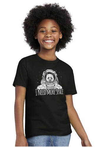 I Need More Space Funny Pun Social Distance Youth Crewneck T Shirts Boy or Girl - Picture 5 of 8
