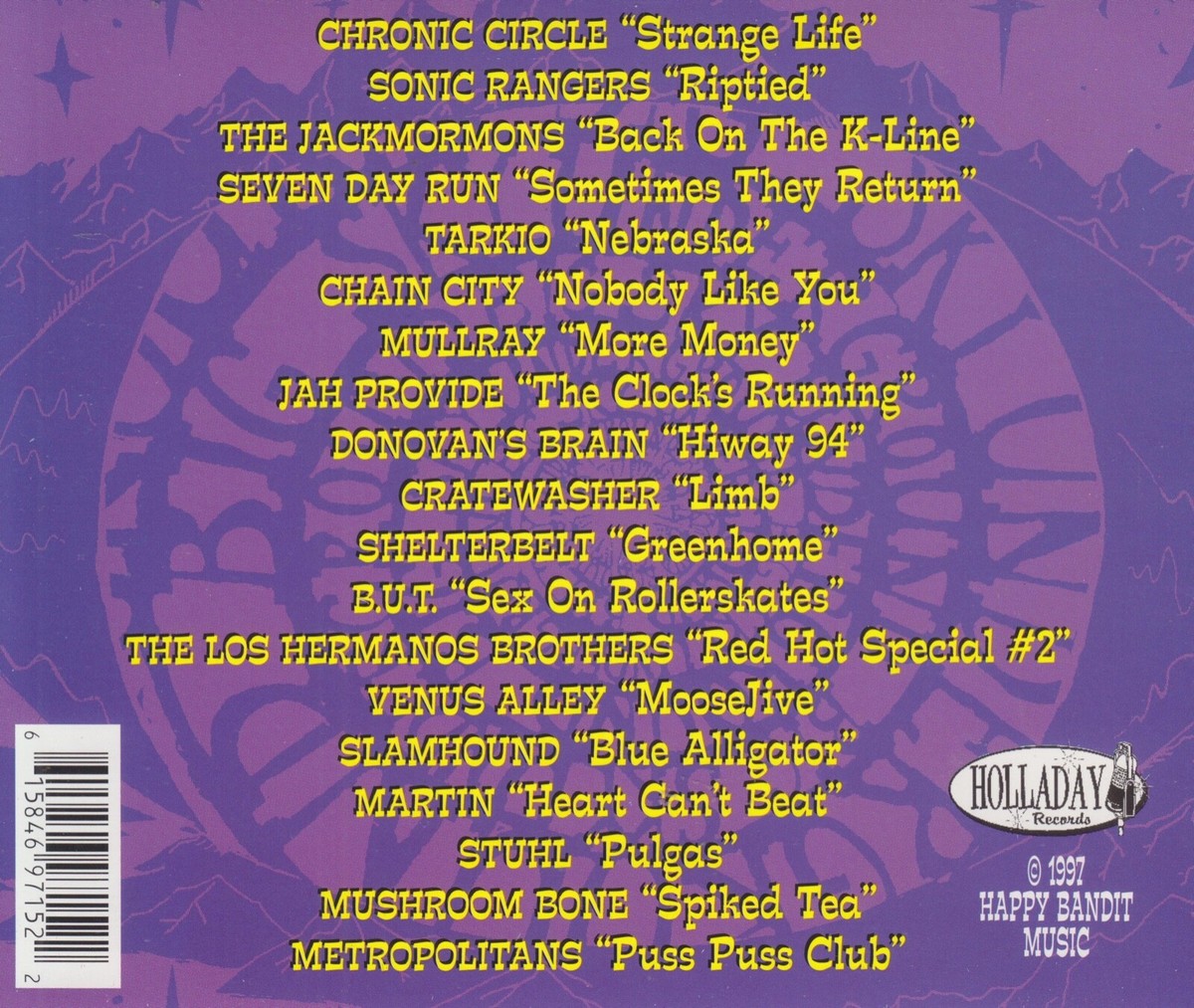 Big Sky Underground compilation CD 1997 Holladay Happy Bandit
