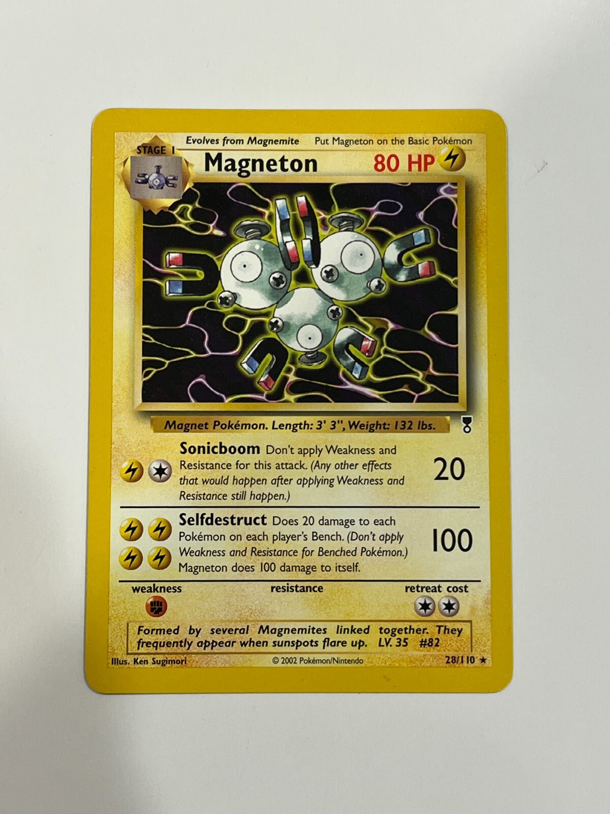 2002 Legendary Collection 28/110 Magneton - Rare - Lightning Type - NM