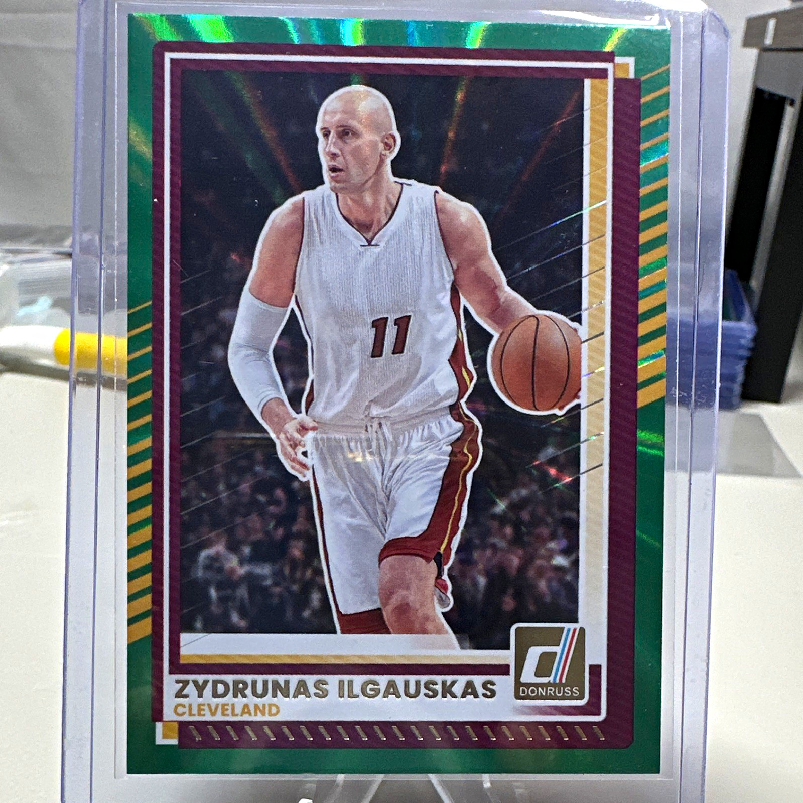 Panini 2025 Donruss Zydrunas Ilgauskas Cavaliers Green Parallel #191