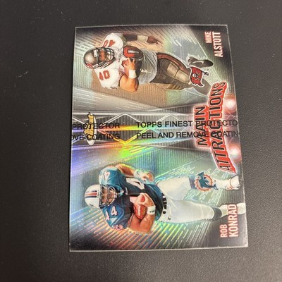 1999 Topps Finest - Main Attraction Mike Alstott, Rob Konrad #MA7 Left Side...