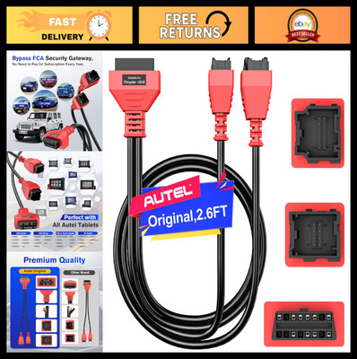 OBD2 12+8 Adapter Cable for Chrysler - 2.6ft Security Gateway Bypass for FCA Veh