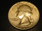 1941-P 90% Silver Washington Head Quarter AU ^^^^^