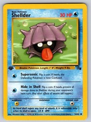 Shellder 54/62 Fossil 1st Edition Common