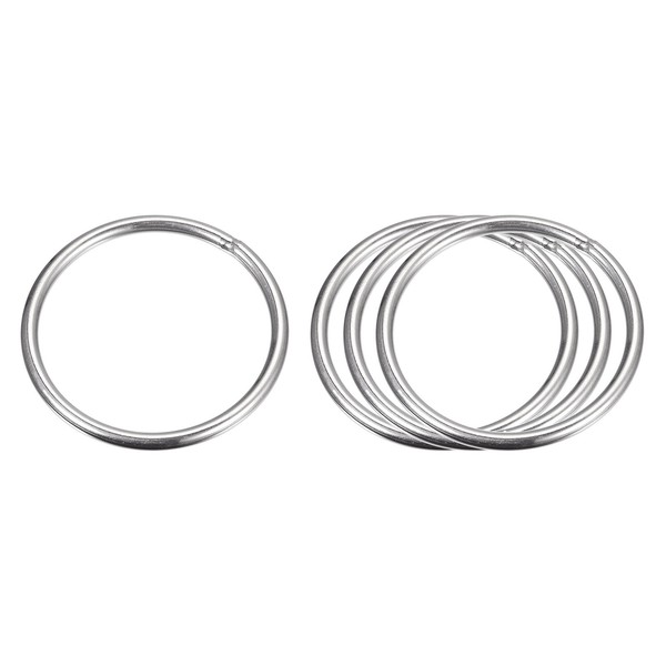 "Edelstahl 304 O Ringe, 4Stk 70Mm (2,76\") Ad. 5Mm StäRke O Ringe Runde Ringe"-image