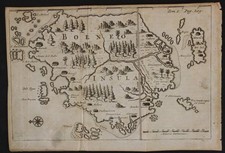 BORNEO ISLAND INDONESIA 1745 ARGENSOLA UNUSUAL ANTIQUE COPPER ENGRAVED MAP