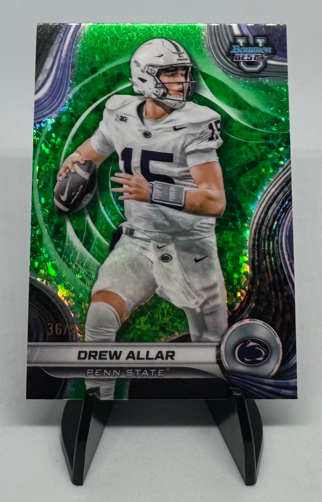 2024 Bowman University Best #3 Drew Allar Green Mini Diamond Refractor /99