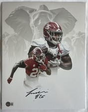 Photo 11x14 signée Jamarion Jam Miller Beckett certificat d'authenticité Alabama marée pourpre