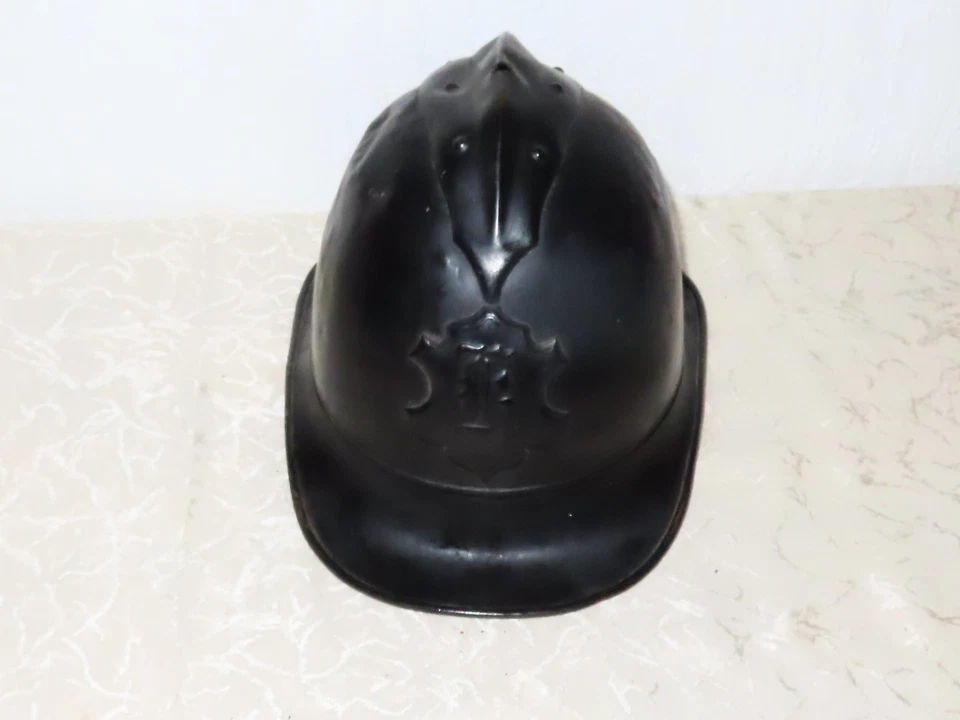 Antiker Helm Feuerwehr Messinghelm m. Buchstabe K wohl um 1900 ! N84 - Bild 1 von 4