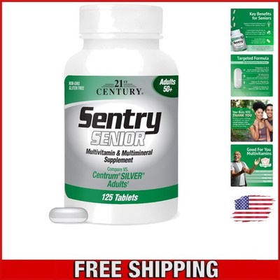 Complete Nutritional Support: Sentry Senior Tablets - 125 Count for Adults 55+