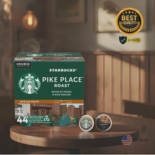 Starbucks Pike Place Medium Roast K-Cup Coffee Pods 44 Count Fresh Brew