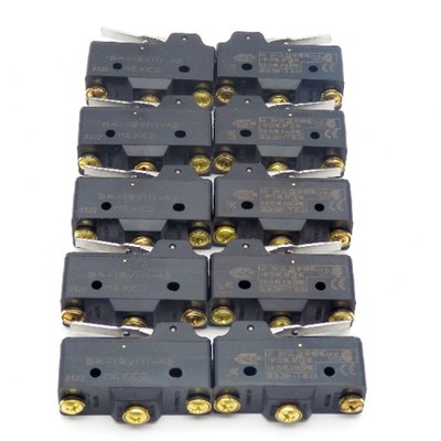 10 Pack of Honeywell BA-1RV111-A2 20A 250VAC SPDT Snap Action Micro Switch
