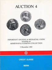 CREDIT SUISSE Auction 4 ancient & medieval coins including Armenian Jedaean