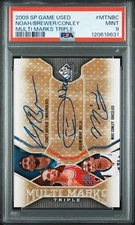 2009-10 SP Game Used Multi Marks Conley Jr./Brewer/Noah PSA 9 POP 1 NONE HIGHER!
