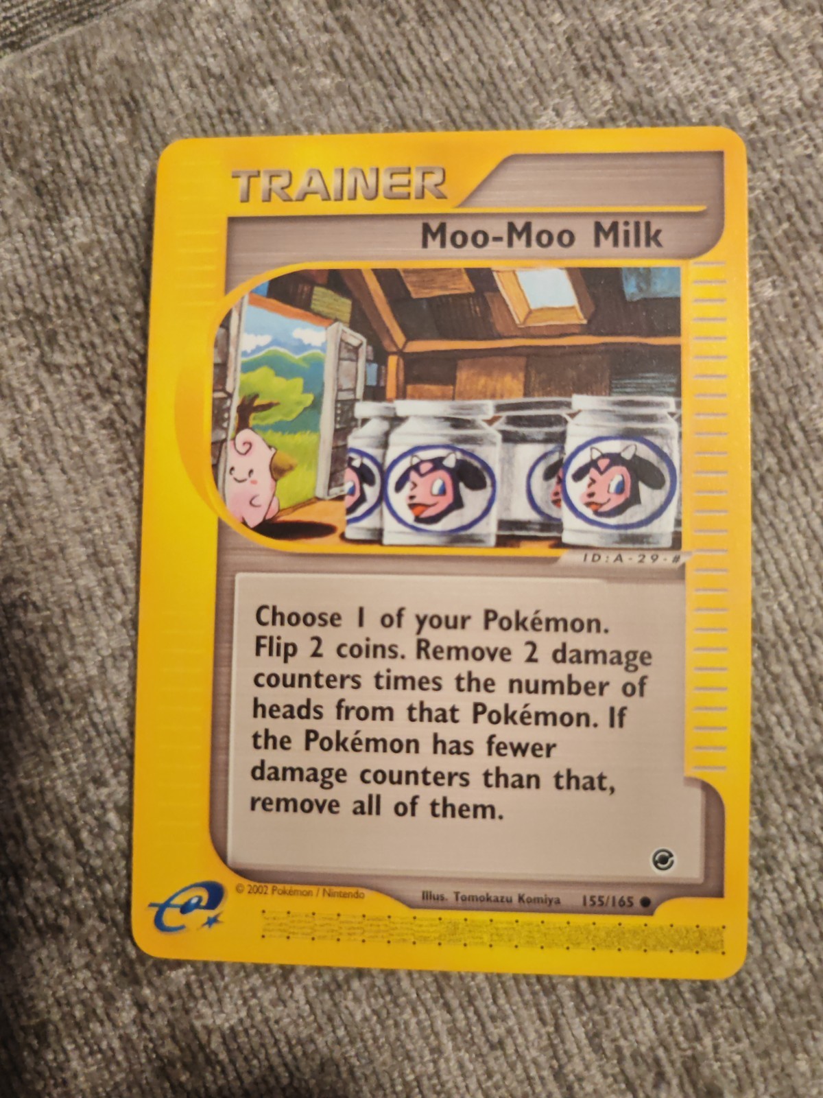 MOO-MOO MILK - 155/165 - Expedition Base Set - Trainer - Pokemon Card - NM Rare