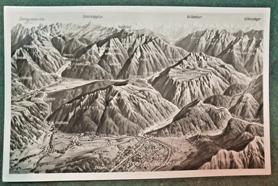 AK Bad Reichenhall Berchtesgaden Predigtstuhl - Panorama Karte Gebr. Metz - Top - Bild 1 von 2