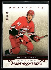 2021-22 Upper Deck Artifacts Martin Necas Ruby /499 #76 Carolina Hurricanes