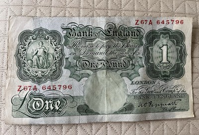 PEPPIATT GREEN £1 NO Z67A FIRST Threaded Note FIRST RUN LAST SERIES  