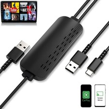 Car Screen Mirroring Adapter with Wireless CarPlay - Supports Watching Any Ap...