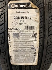 1 New 225 45 17 91h Continental Pro Contact Tx All Season Tire