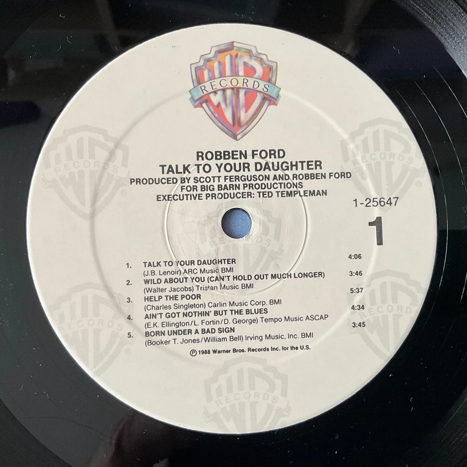 Robben Ford Talk To Your Daughter EUROPE 1988 ROCK/BLUES VERY GOOD+ LP VINYL - Image 4 of 4