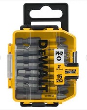 DeWALT ULTRA 2 in. Phillips 2 Screwdriver Bits DWA2PH2UMF15 15-Pack 