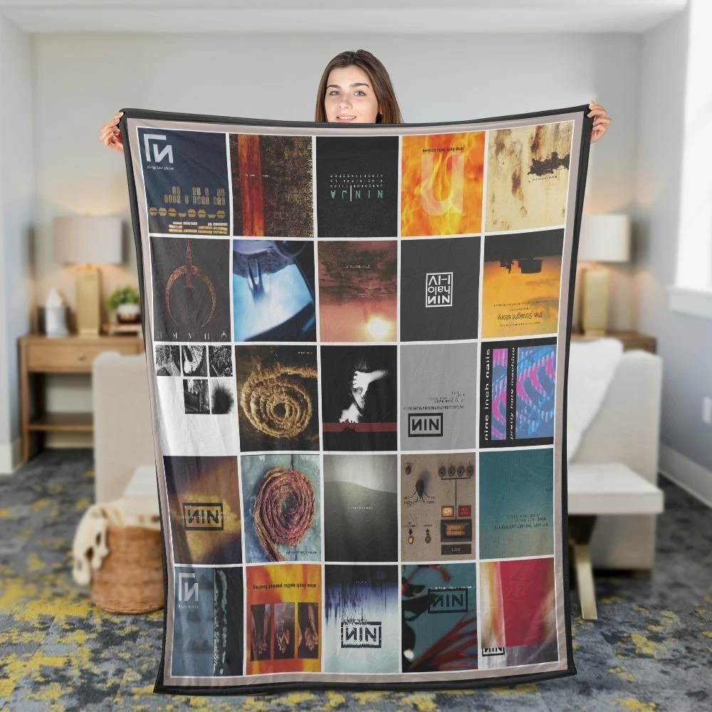Nine Inch Nails Fleece Blanket