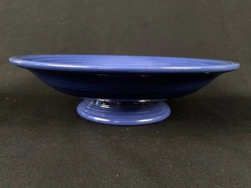 ••HTF Vintage Fiesta Fiestaware Cobalt Blue Compote / Pedestal Fruit  Bowl