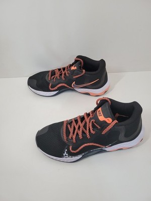 Nike Renew Elevate CK2669-006 Black Orange Basketball Shoes Sneakers Men Sz 9.5