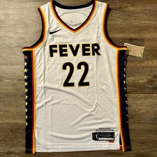 Mens Caitlin Clark #22 Indiana Fever White Dri Fit Jersey Size Large 48