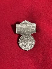 Vintage St. Christopher Motorist’s Prayer Medal Pin Badge Protect Us 