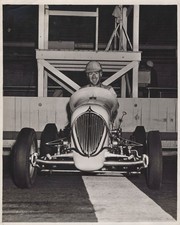 Henry Banks CA Midget Car Portrait 1941 - Himes Estate Original Photo