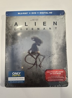 NEW Alien: Covenant Blu-Ray + DVD Limited Edition Steelbook (Best Buy Exclusive)