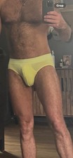 Calvin Klein Men s Yellow Solid Brief Underwe...