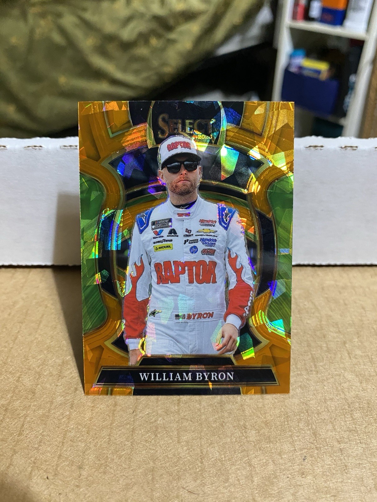 2026 Panini Select - Grandstand William Byron #71 Orange Ice Prizm