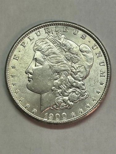 1900-P Morgan Silver Dollar-AU