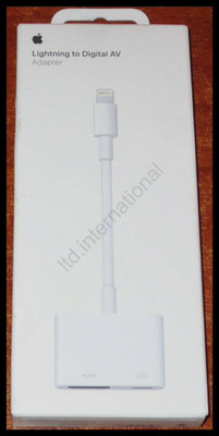 NEW - Genuine OEM   Apple Lightning to Digital AV  Adapter - factory sealed