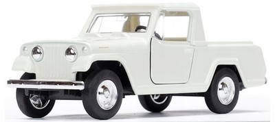 Welly 1967 Jeep Jeepster Commando Pickup Ivory 1:34 1:39 Scales 4.5 Inch Car