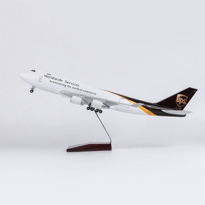Extra großes UPS Boeing 747 Resin & ABS Flugzeug Modellflugzeug Geschenk - Maßstab 1:150