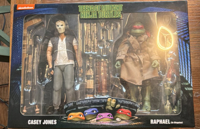 NECA Nickelodeon TMNT Casey Jones & Raphael Action Figures 2-Pack Set