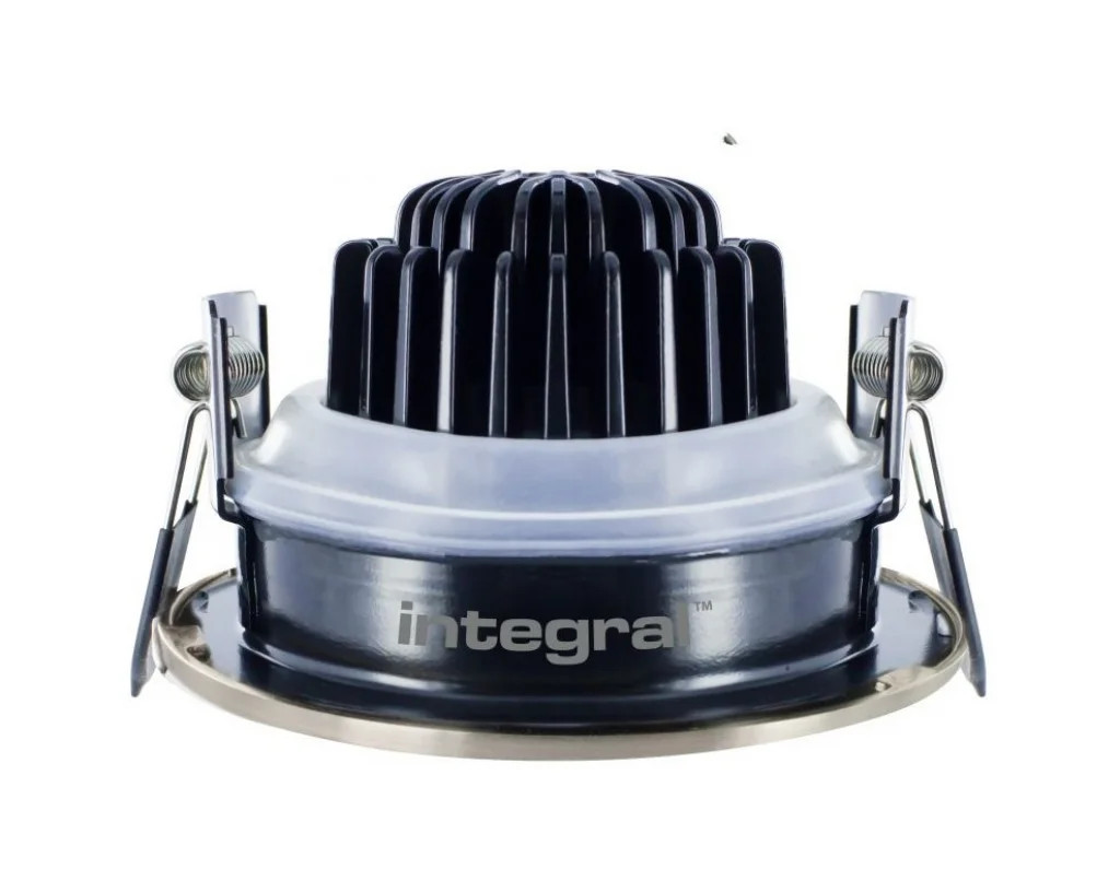 Downlight Black Luxfire Dimmable Tilt 11w LED IP65 4000K 920lm Integral