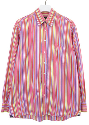 GANT Shirt Herren Groß Langärmelig Brusttasche Gestreift Mehrfarbig