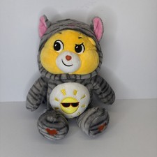 Care Bears 12  Funshine Bear Kitty Cat Hoodie Friends Collector Yellow Plush
