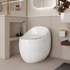 1-Piece 1.28 GPF Toilet,Comfort Height,Quick-Release Seat,Easy Clean,Quiet Flush