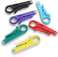 Mini Wire Stripper 6 Pcs Network Wire Stripper Punch Down Cutter For Network Wir