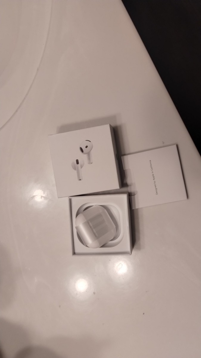 Genuine Apple AirPods 4 with Active Noise Cancellation - White