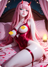 Zero Two Anime Waifu Card 1/1 Collectible DITF-ZER-500 — photo 2