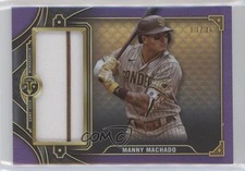 2022 Topps Triple Threads Single Jumbo Relics Amethyst /36 Manny Machado